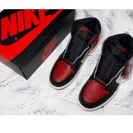 Jordan Air 1 Retro Bred High Toe OG 555088-610 0812